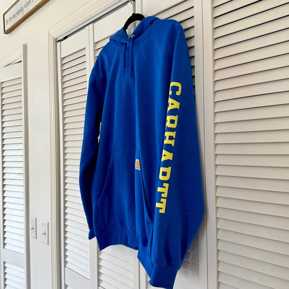 Carhartt Men's Rain Defender Loose Fit Midweight 1889 Graphic Sweatshirt  Size M - Picture 2 of 8